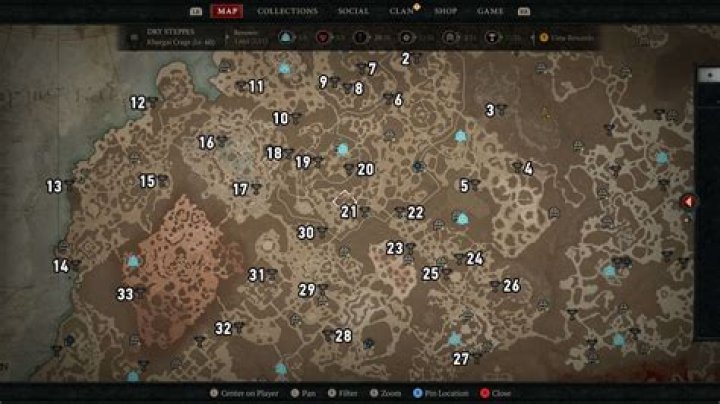 All Altars of Lilith Locations in Diablo 4 - Altars of Lilith Statues Map