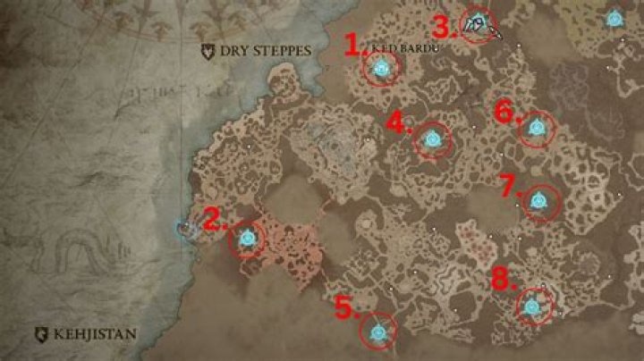 Diablo 4 - All Waypoint Locations