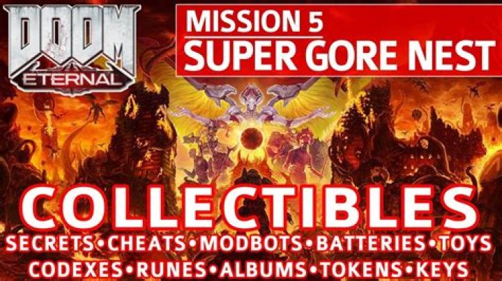 DOOM Eternal: All Collectibles Locations | M5: Super Gore Nest