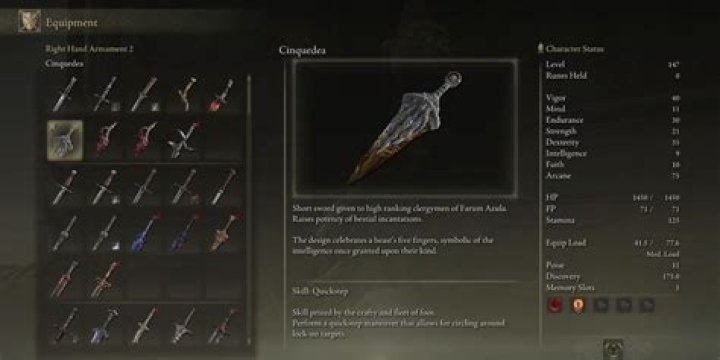 
Elden Ring: How to Get the Cinquedea Dagger