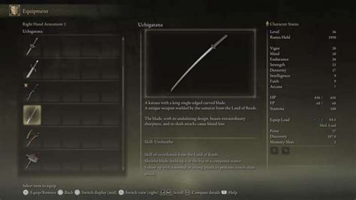 
Elden Ring Uchigatana Location: How to Get Uchigatana Katana