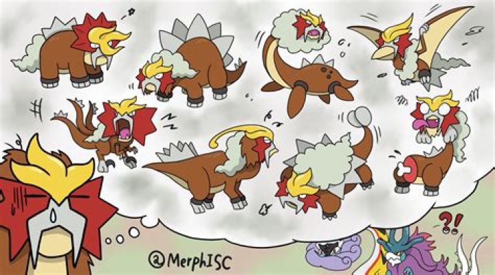 Entei and Raikou join Suicune with dinosaur Paradox versions in this Pokémon Scarlet and Violet fan art