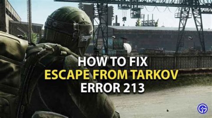 Escape From Tarkov Error 213 Fix