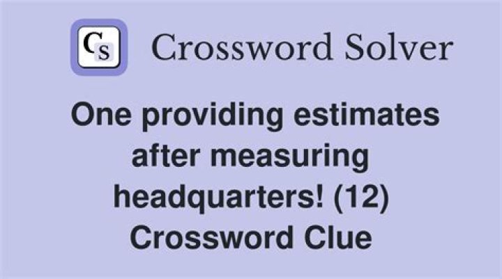 Estimates visually Crossword Clue and Answer