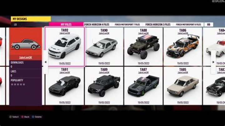 Forza Horizon 5 (FH5) Free Accolades Cars List