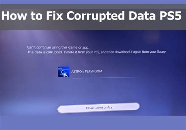 How To Fix Corrupted Save Data On PS5?