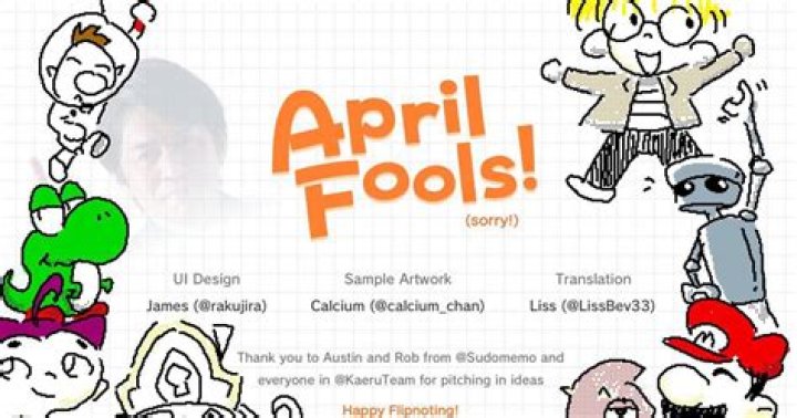Flipnote Studio April Fool's ends in creator being harassed