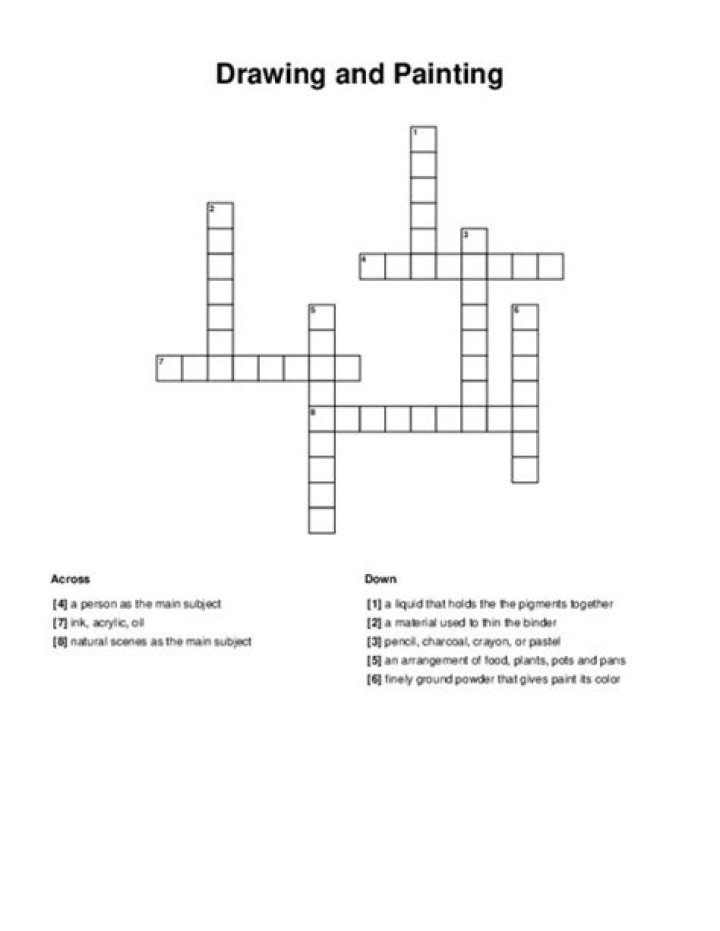 Foam art medium crossword clue answer