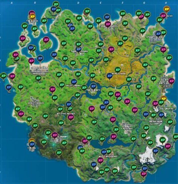Fortnite Chapter 2 | Season 5 | XP Coins Locations