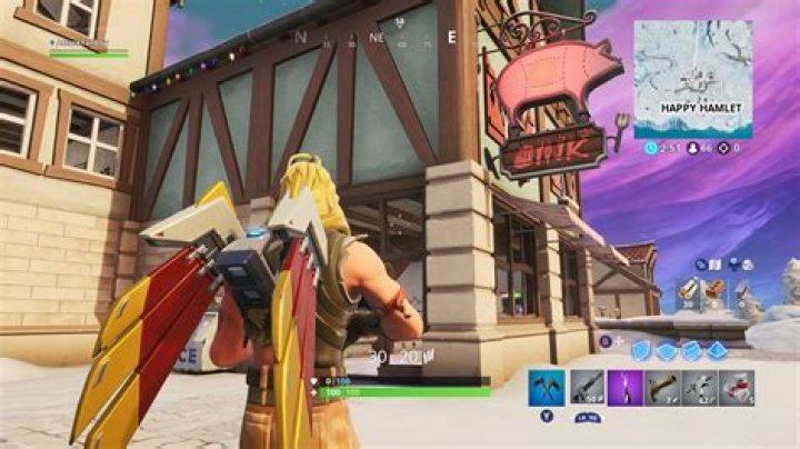 
Fortnite Fortbyte #60 Accessible with Sign Spinner Emote in Front of the Happy Oink Restaurant