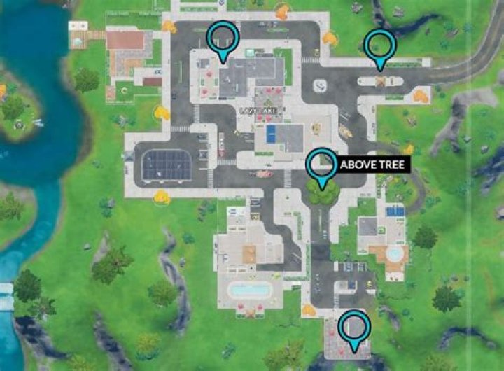 Fortnite Lazy Lake Floating Ring Locations