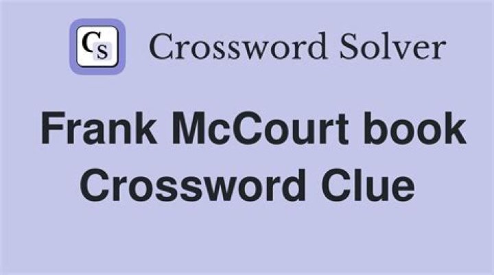 Frank McCourt book Crossword Clue and Answer