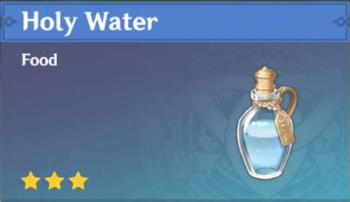 How To Get And Use Holy Water In Genshin Impact