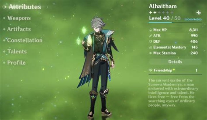 Genshin Impact: How to Ascend Alhaitham
