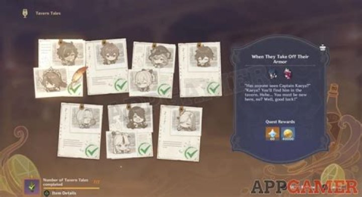 Genshin Impact Tavern Tales Recipes
