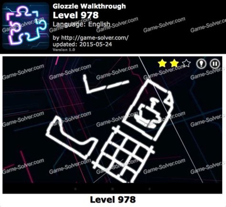 Glozzle Level 950 • Game Solver