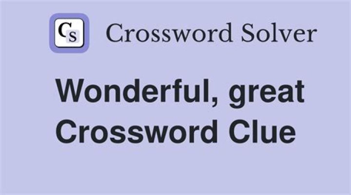 “Great!” Crossword Clue and Answer