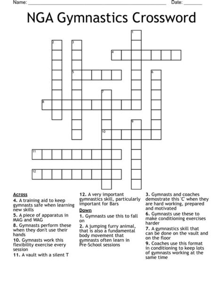 Gymnastics events Crossword Clue and Answer