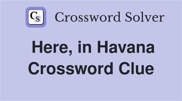 "Hey!" in Havana crossword clue answer