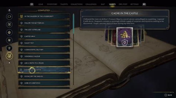 Hogwarts Legacy Cache in the Castle Side Quest Guide: Where to Find Each Landmark