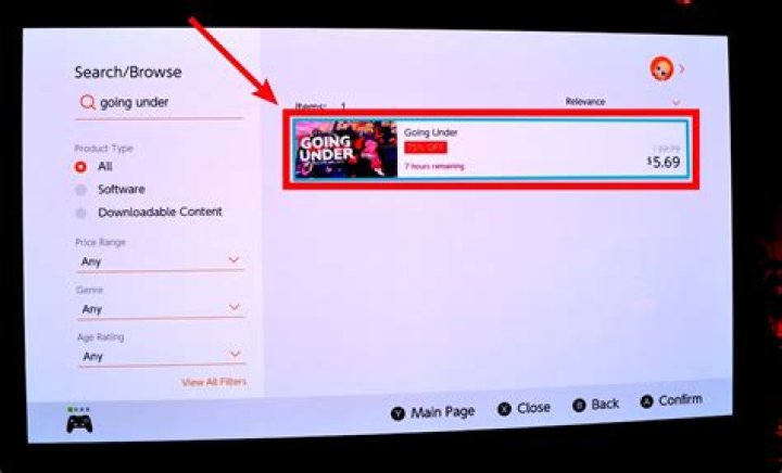 How do I access purchased games on Switch?