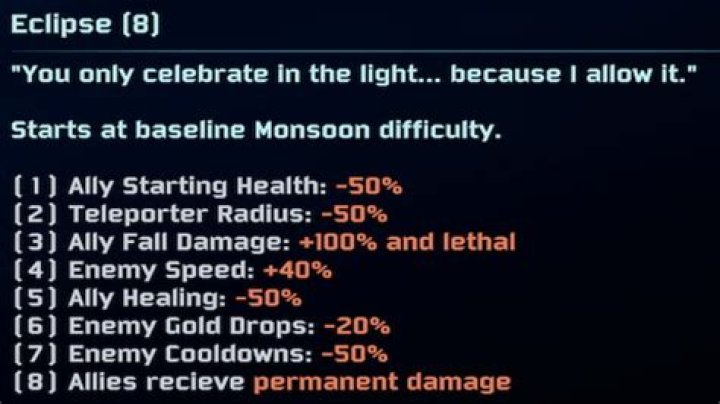 How does Eclipse mode work in Risk of Rain 2