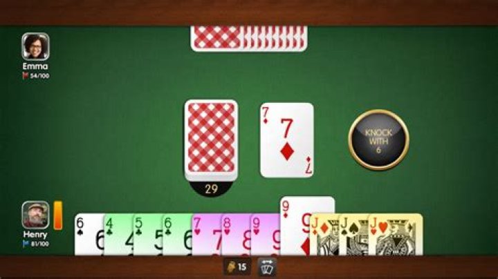 How does knocking work in Gin Rummy?