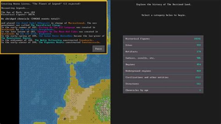 How does Legends Mode work in Dwarf Fortress? Answered