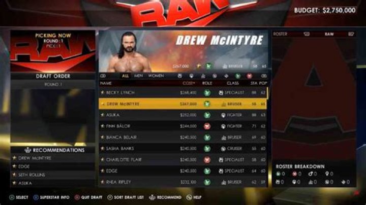How does the MyGM Draft work in WWE 2K22?