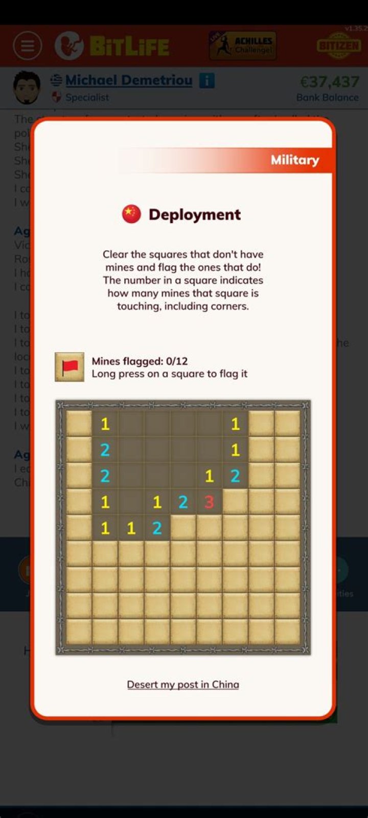 How military deployment works in BitLife