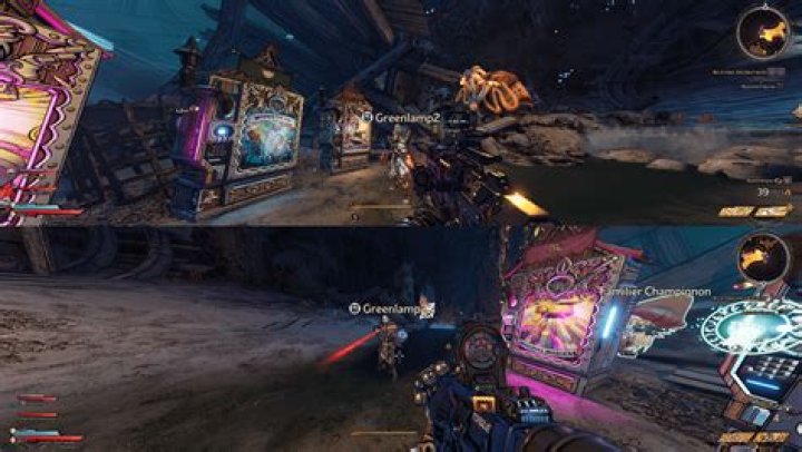 How split screen works in Tiny Tina's Wonderlands