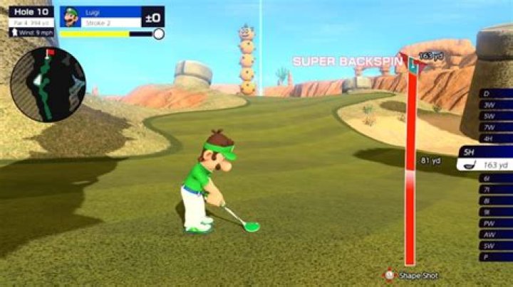 How to backspin or topspin in Mario Golf: Super Rush