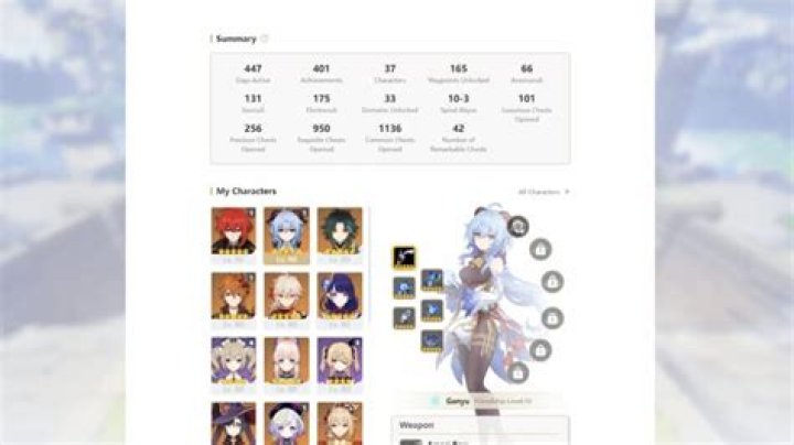 How to check your stats in Genshin Impact