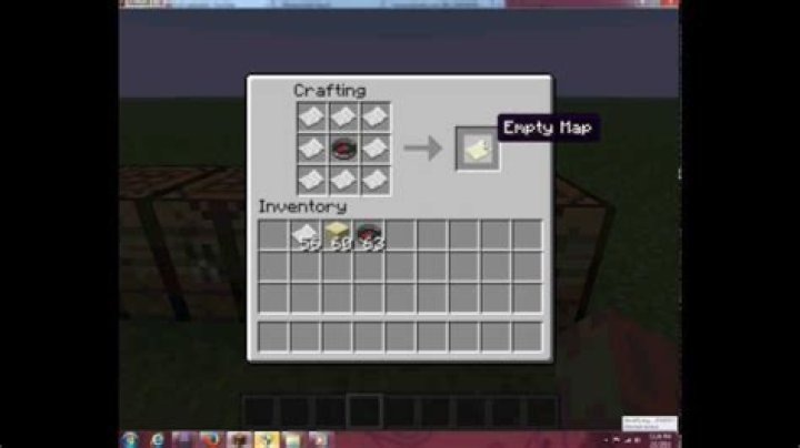 How to craft a Map in Minecraft