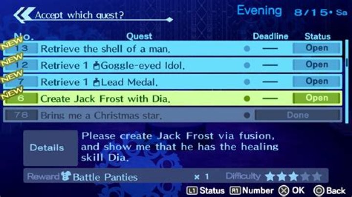 How to Create Jack Frost with Dia in Persona 3 Portable