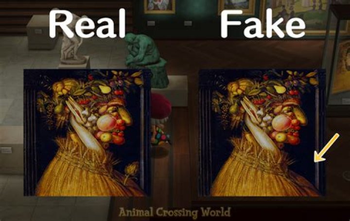 How to determine real vs. fake Glowing Paintings in Animal Crossing: New Horizons