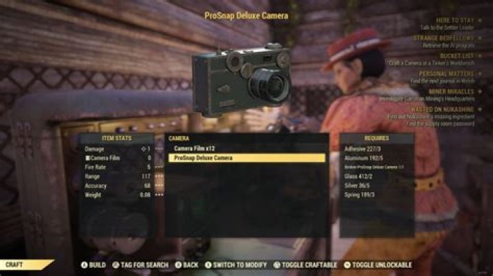 How to find the ProSnap Deluxe Camera in Fallout 76
