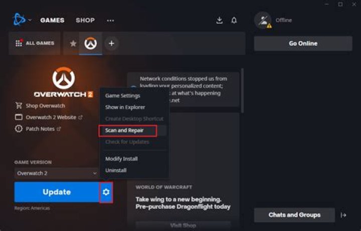 How to fix the Stuck on Applying Update error for Overwatch 2
