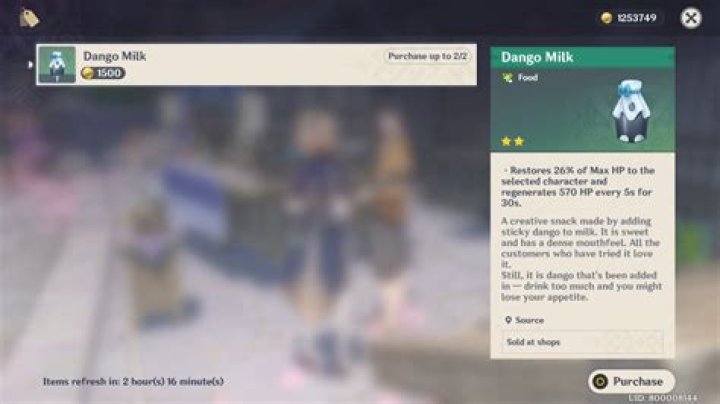 How to get Dango Milk in Genshin Impact