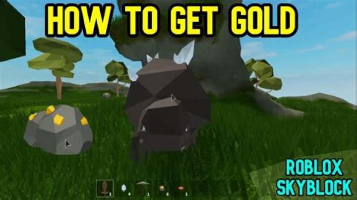 How to get gold in Roblox Skyblock