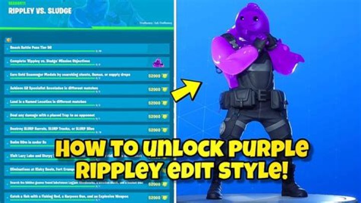 Fortnite How to Get Purple Rippley Style