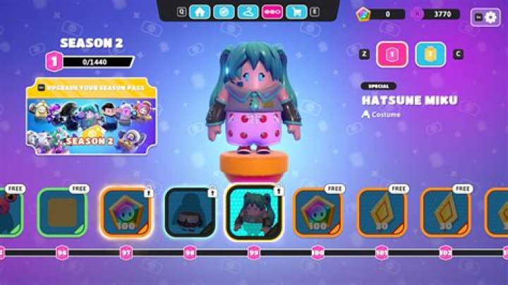 How to get the Hatsune Miku skin in Fall Guys
