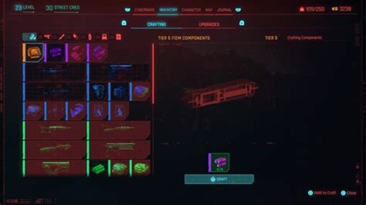 How to Get Tier 5 Item Components in Cyberpunk 2077