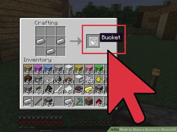 How to make a bucket in Minecraft