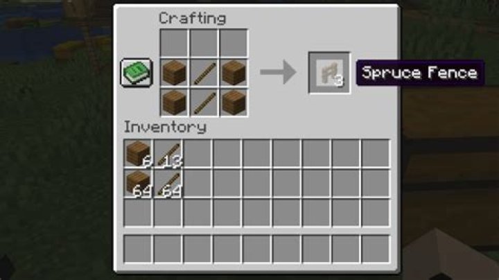 How to make a Fence in Minecraft