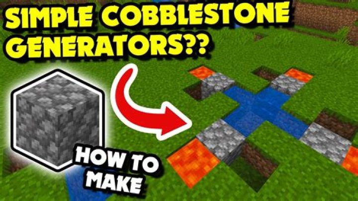 How To Make An Easy Cobblestone Generator In Minecraft