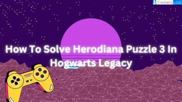 How to solve Herodiana Puzzle 3 in Hogwarts Legacy