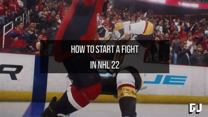 How to start a fight in NHL 22