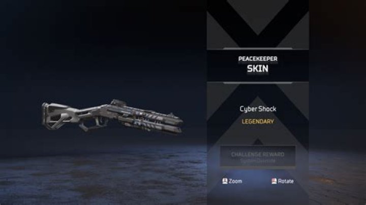 How to unlock the Legendary peacekeeper Cyber Shock weapon skin in Apex Legends