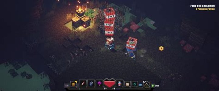 How to use TNT in Minecraft Dungeons